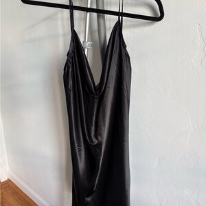 NWT H&M Black Cowell Halter Dress